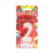 Свеча цифра "2"